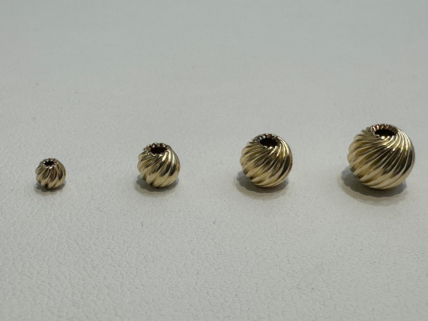 Balin Espiral De Maxi Gold #6mm