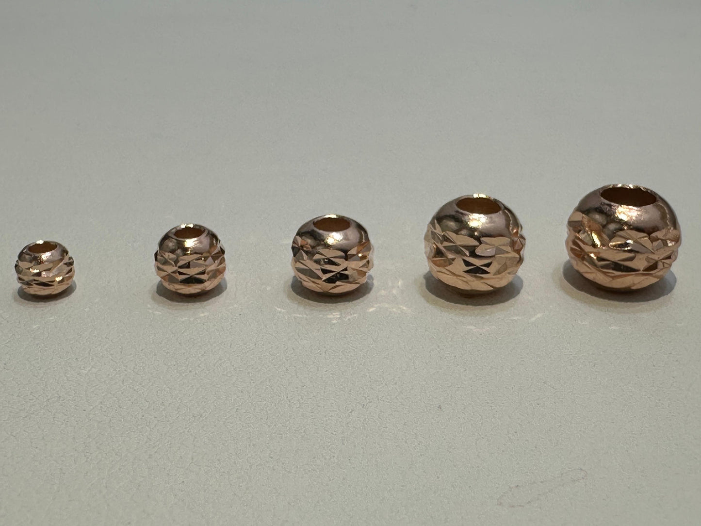 Balin Adiamantado Piña De Plata Rosa #4mm